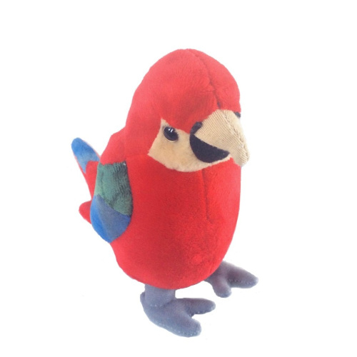 13738 Игрушка мягконабивная Попугай красный 17 см 13738 Игрушка мягконабивная Попугай красный 17 см