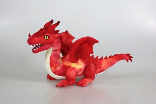 90366 Игрушка мягконабивная Дракон красный 40см фото 2